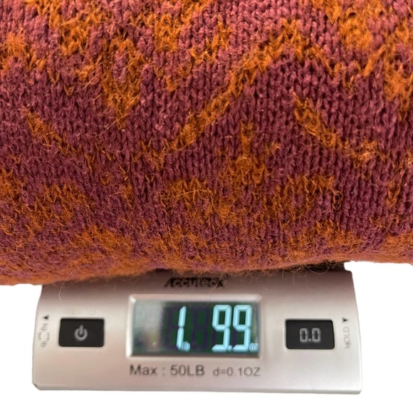 Nipon Studio Women's Vintage Sweater Embroidered Fringe Wool Cotton Red XL - Picture 15 of 16